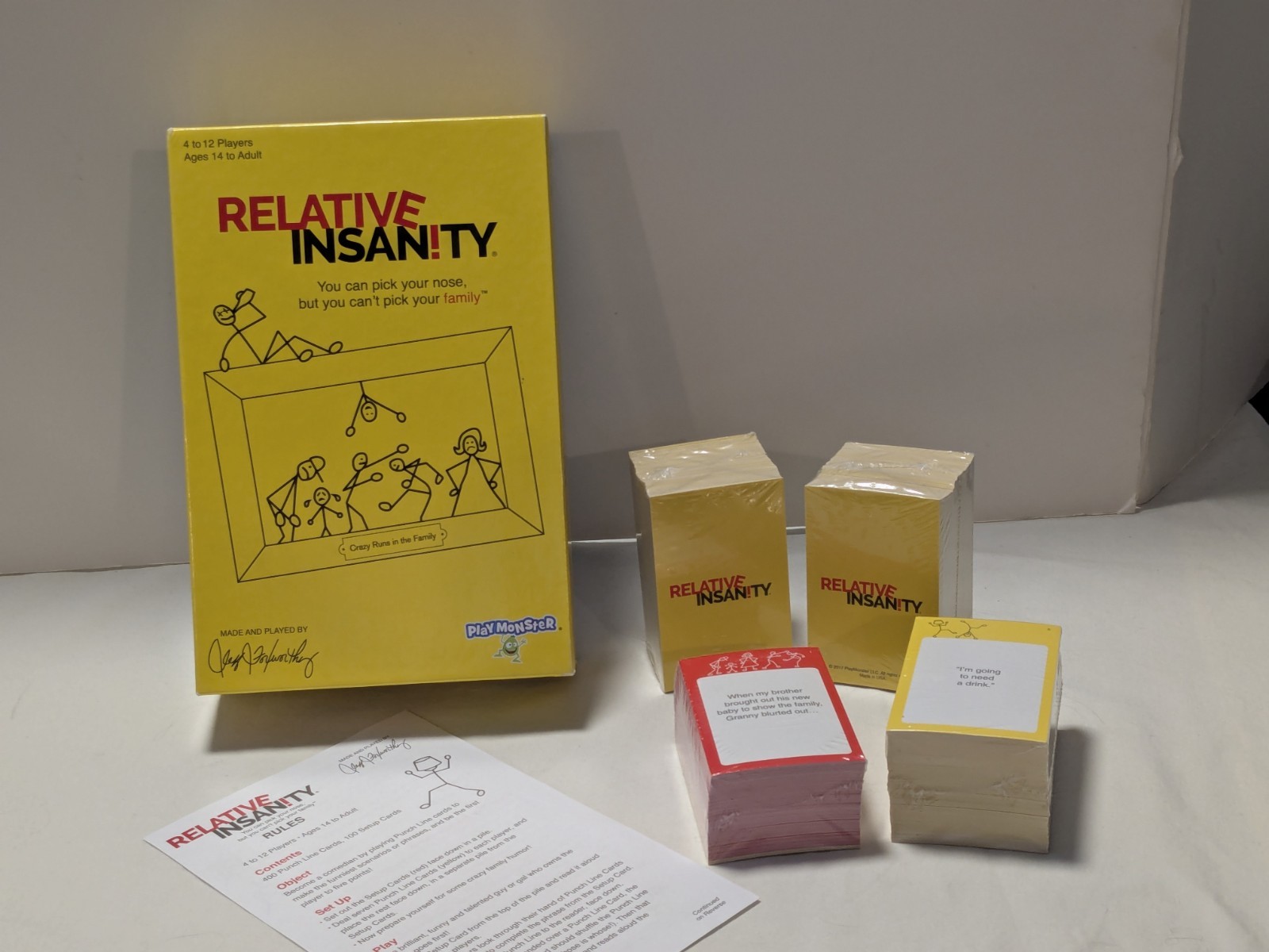 Relative Insanity Party Game – Jeff Foxworthy Original Comedy Card Game NIB