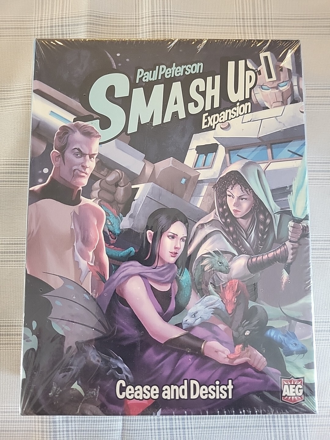 Smash Up: Cease and Desist Expansion Alderac Entertainment Group Front Faded