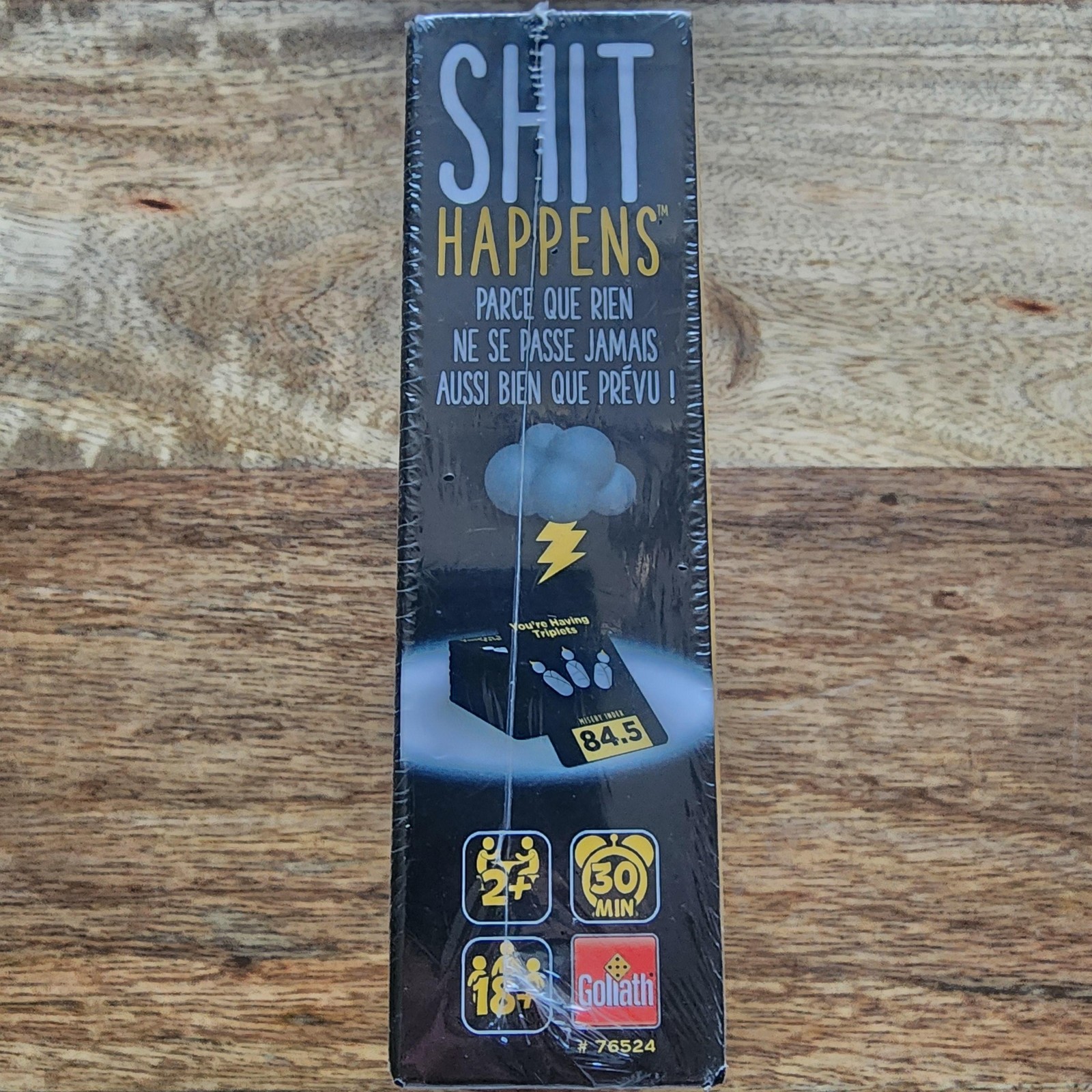 Goliath Sh!t Happens Party Card Game French Edition 2+ Players 18+ New Sealed