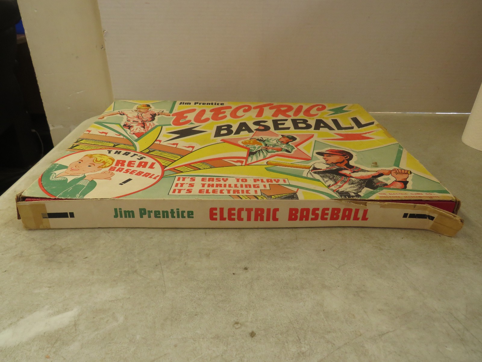 Vintage 1950’s Jim Prentice ELECTRIC BASEBALL GAME In Original Box