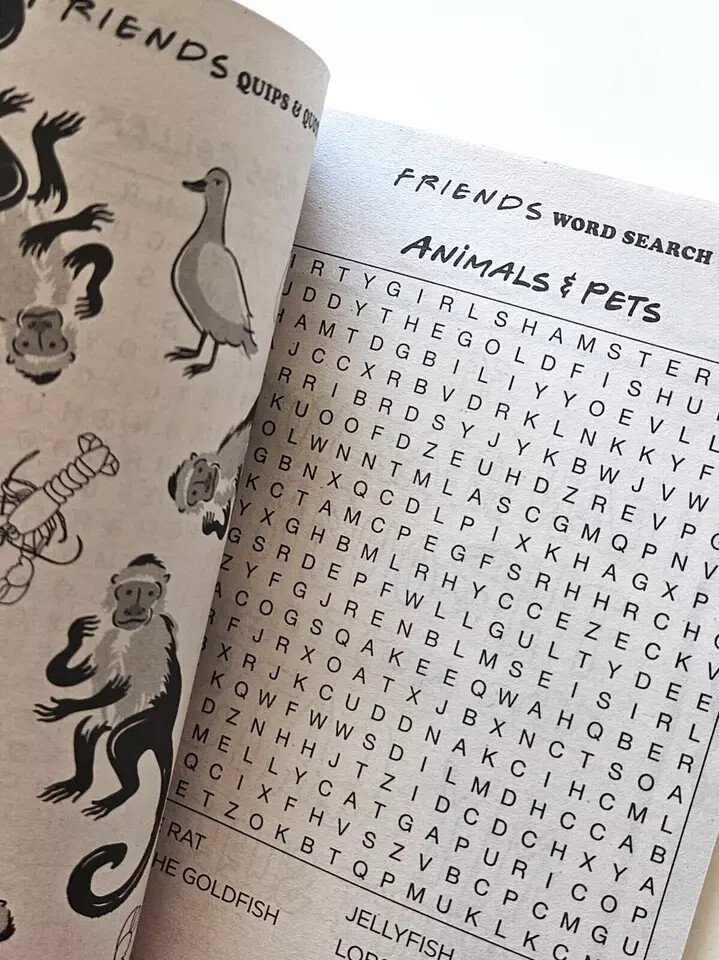 2 new – THE OFFICE vol. 02 & FRIENDS vol. 01 – word search with pages to color