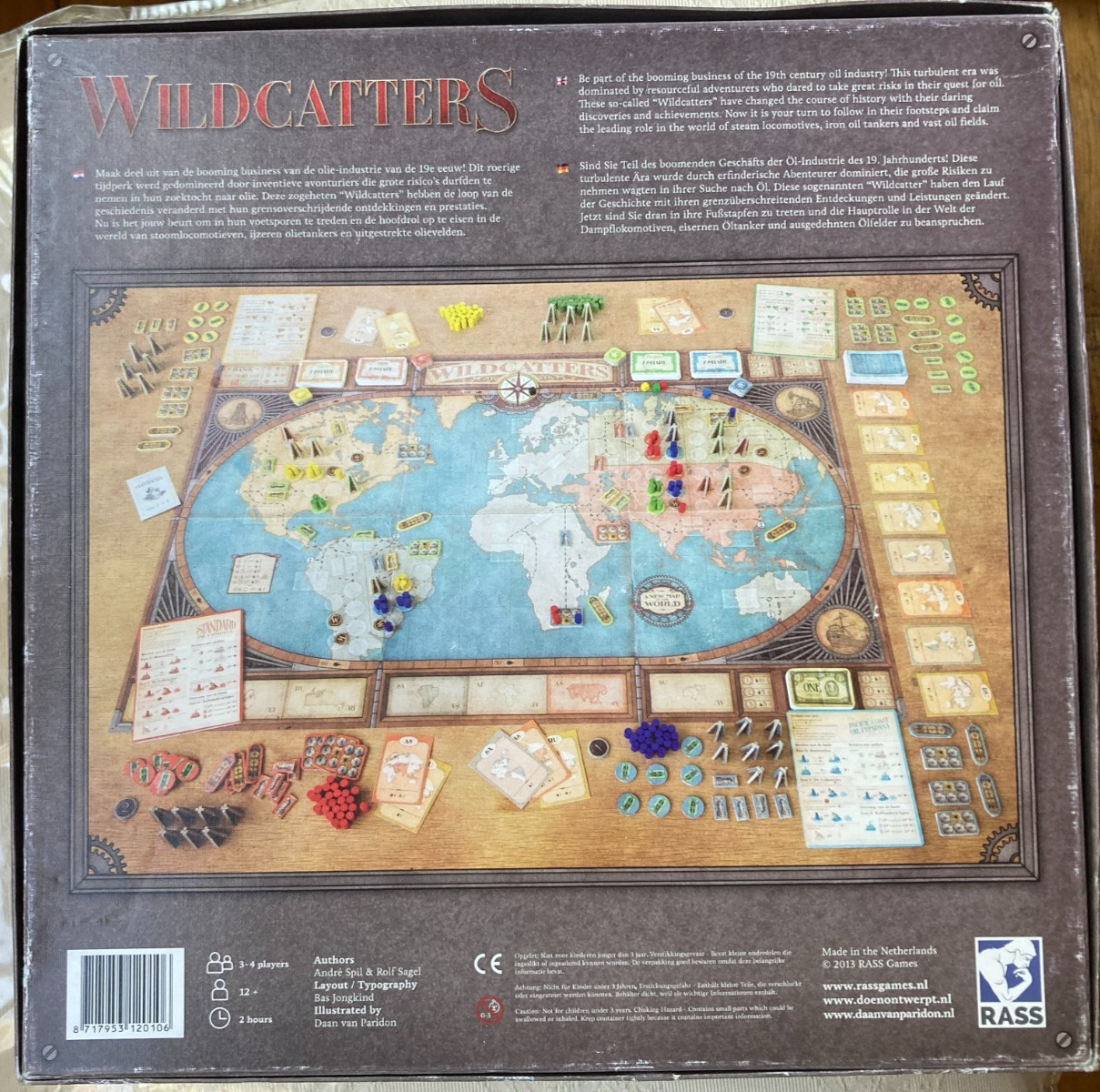 WILDCATTERS Board Game Limited 1st Edition with Signed Card (Rass Games 2013)