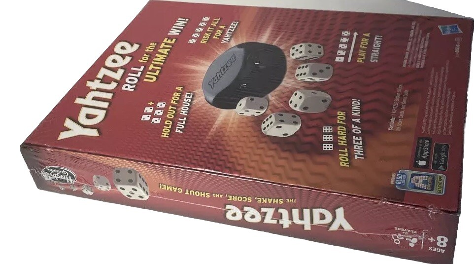 Yahtzee Classic Hasbro Dice Board Game New In Box Sealed Fun Family Word Lovers
