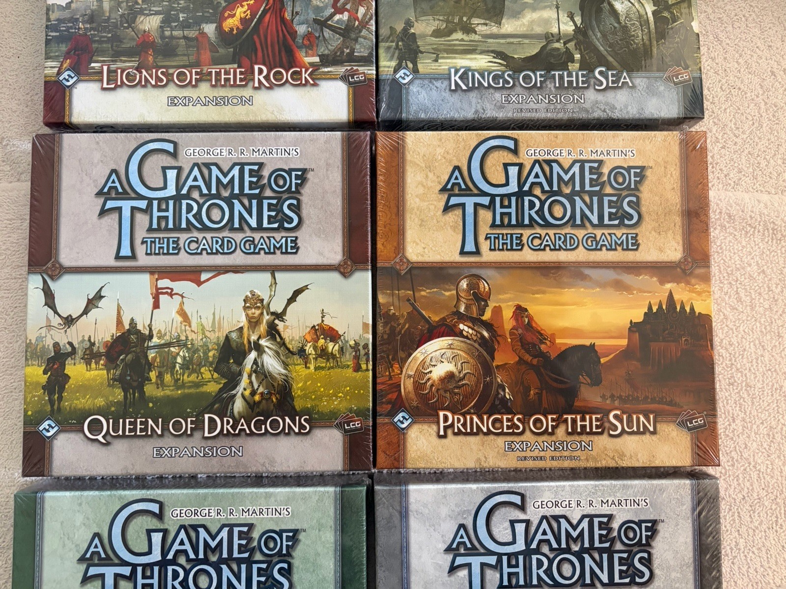 A Game of Thrones LCG Expansion Lot Of 6 New Sealed CCG
