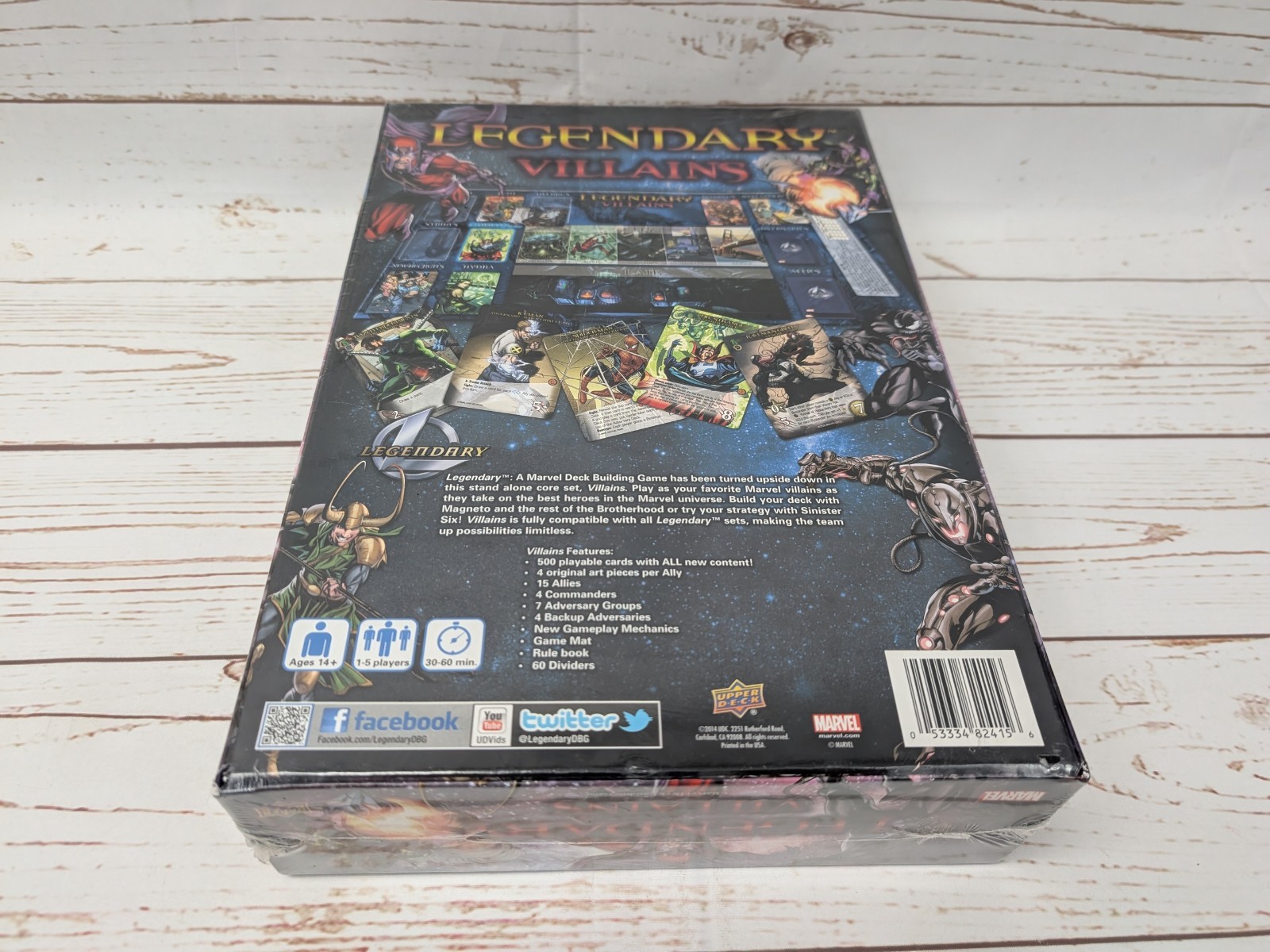 Legendary Villains Marvel Deck Building Game NIS Upper Deck New Sealed