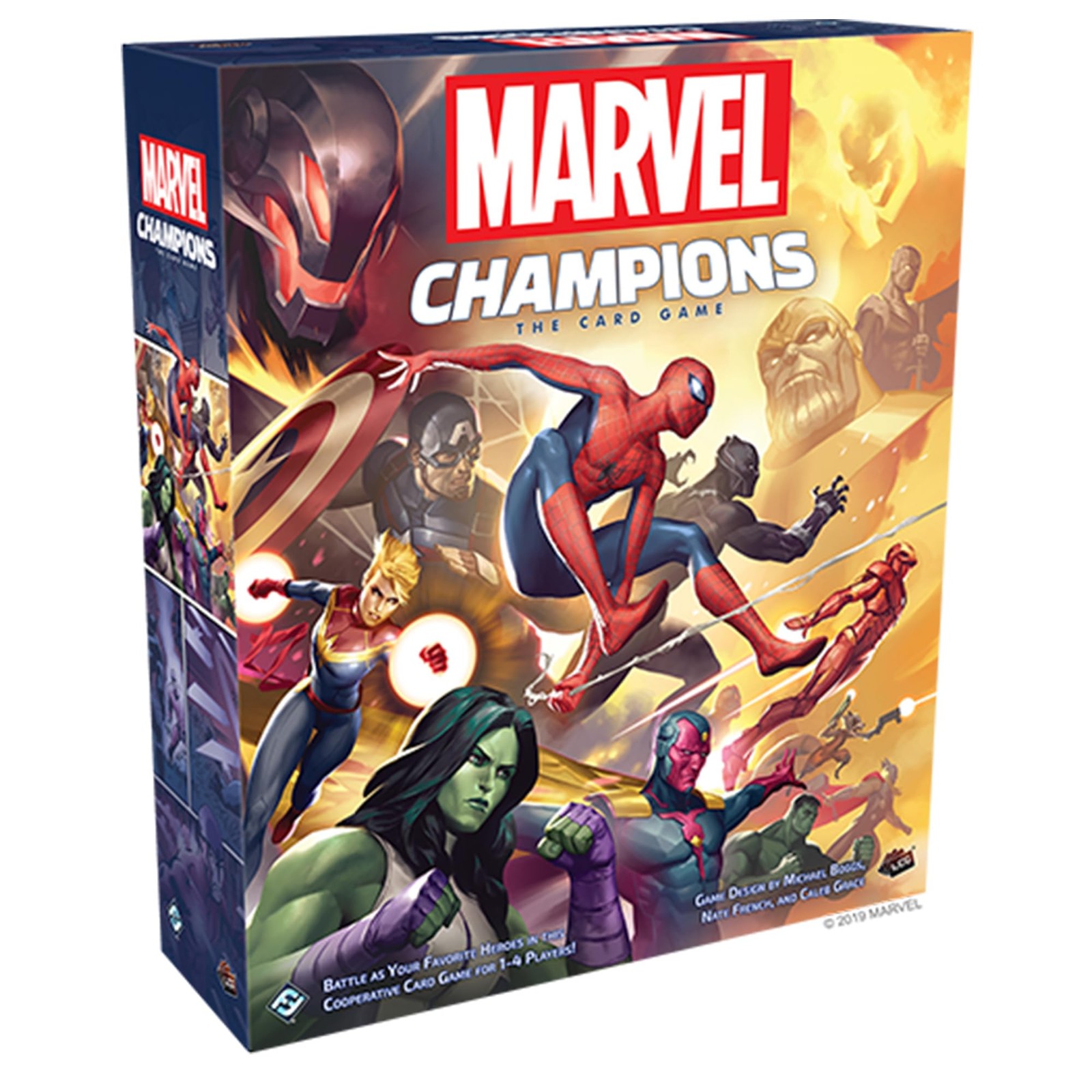 Asmodee Marvel Champions The Card Game (Core Set) – Main Game, Black