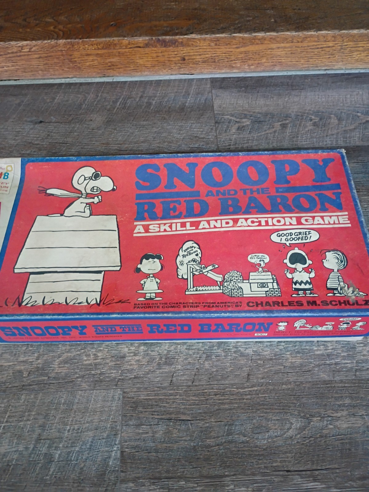 1970 Milton Bradley Snoopy and the Red Baron Skill and Action Game Peanuts 7& Up