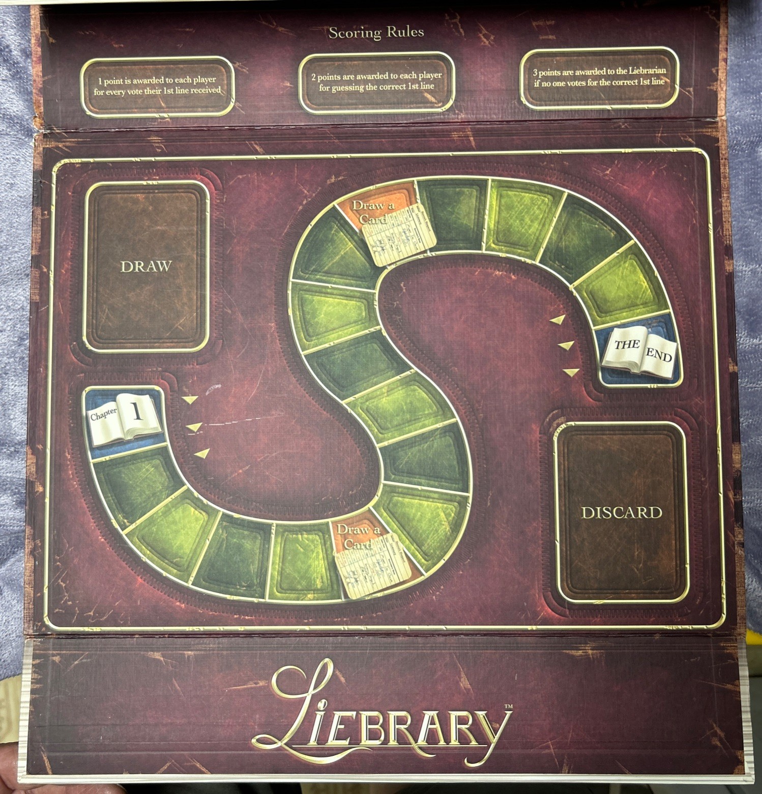 2005 Liebrary Board Game Where The First Line Speaks Volumes! Excellent Shape!
