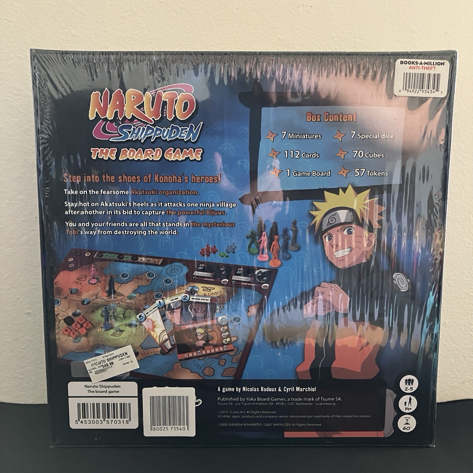 New! Sealed! Naruto Shippuden The Board Game – Fun Strategy Game for 2-5 Players