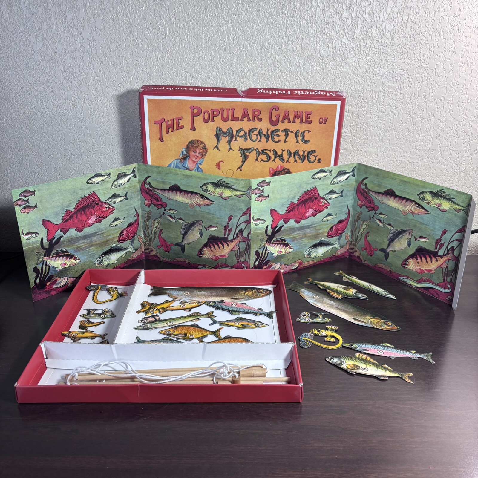 House Of Marbles The Popular Game of Magnetic Fishing Complete Retro Range