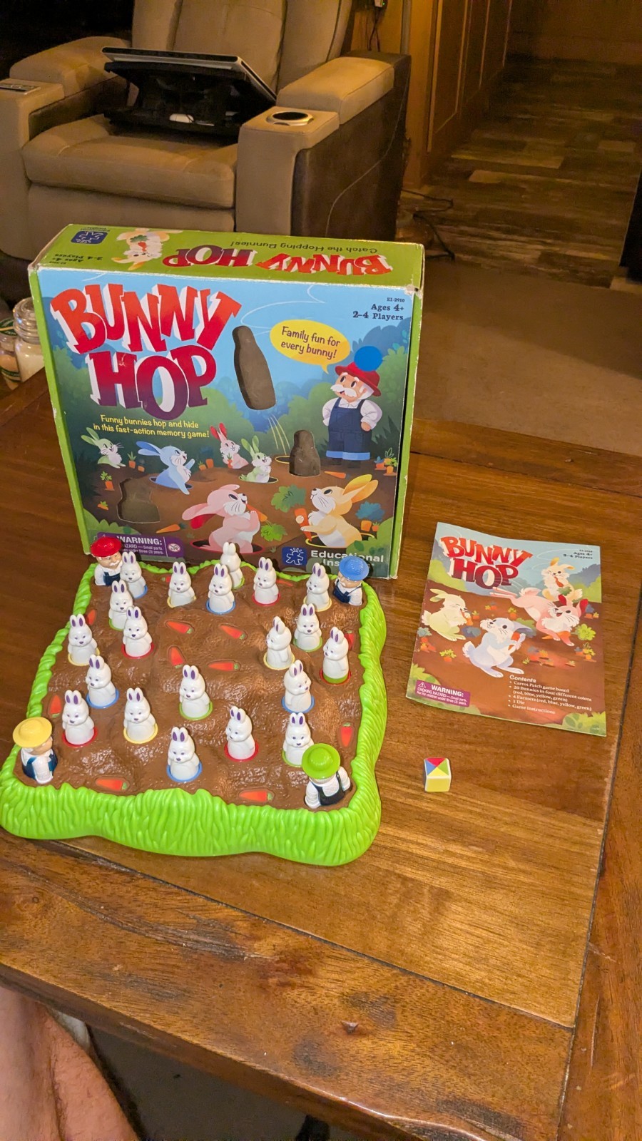 2006 Bunny Hop Game Educational Insights Complete Instructions & Die FREE-SHIP