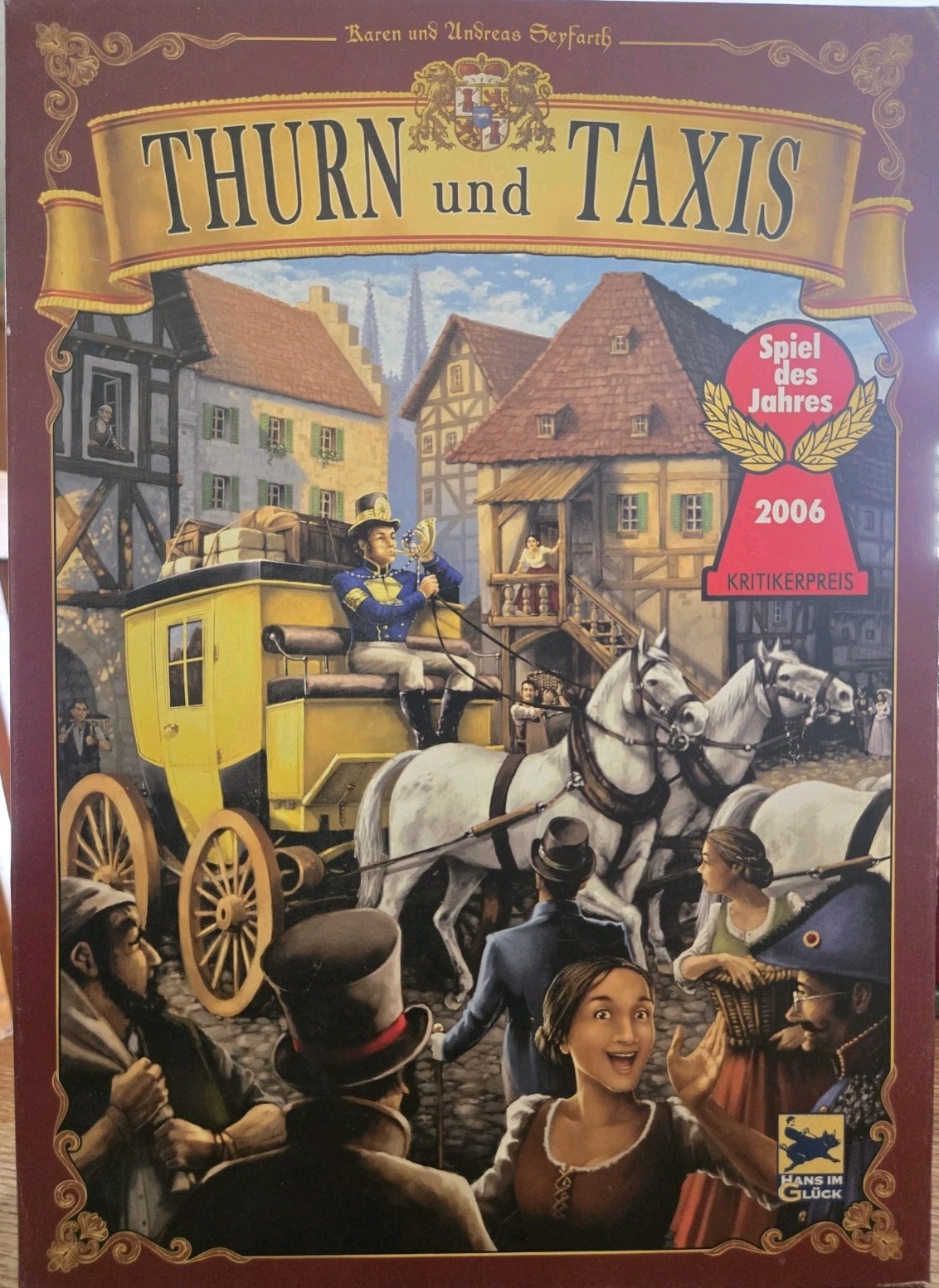 Thurn And Taxis Board Game German Postal Mail Route Hans Im Gluck Complete