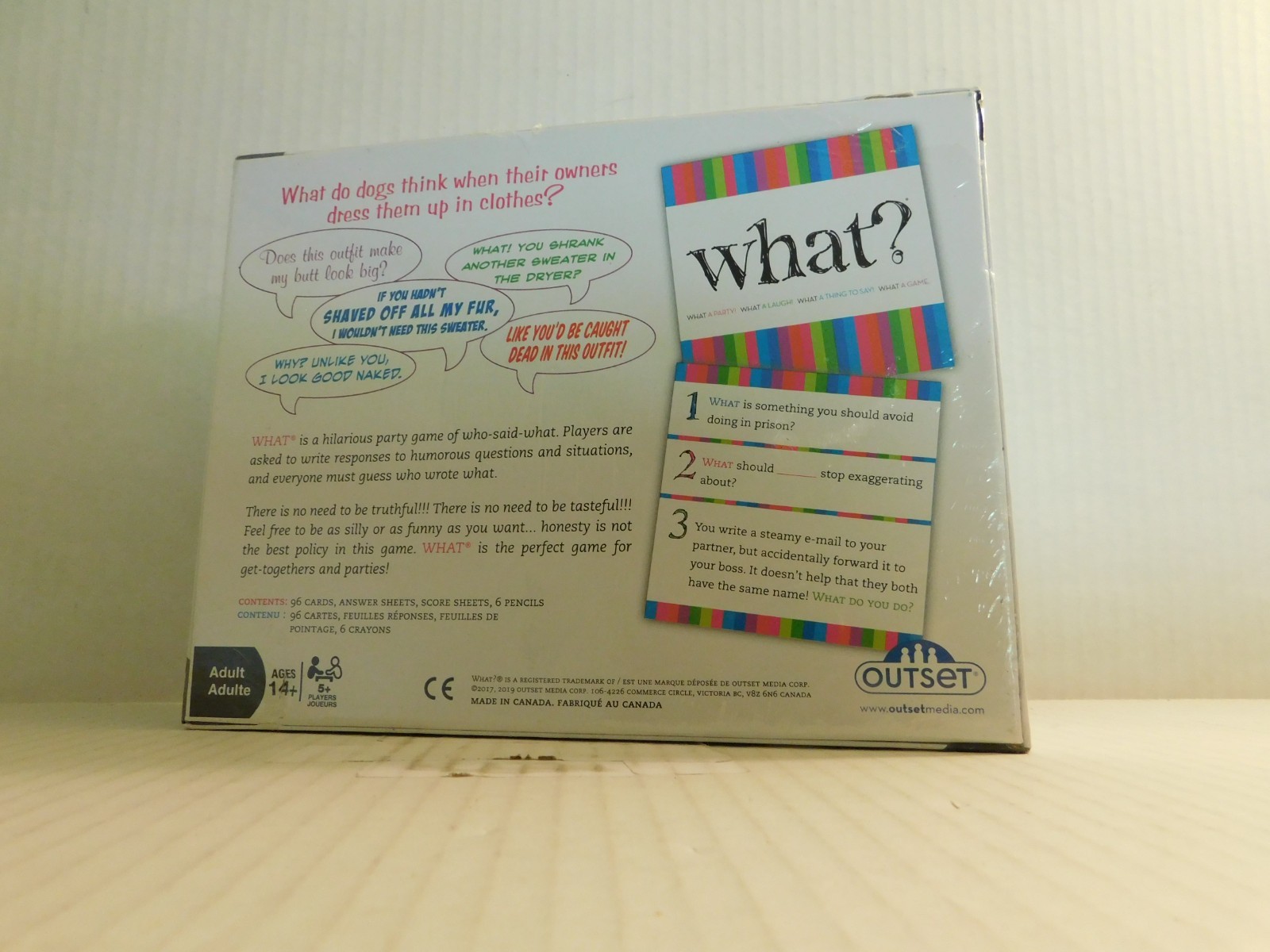 What? Party Game by Outset – Adult 14+ For Over 5 Players