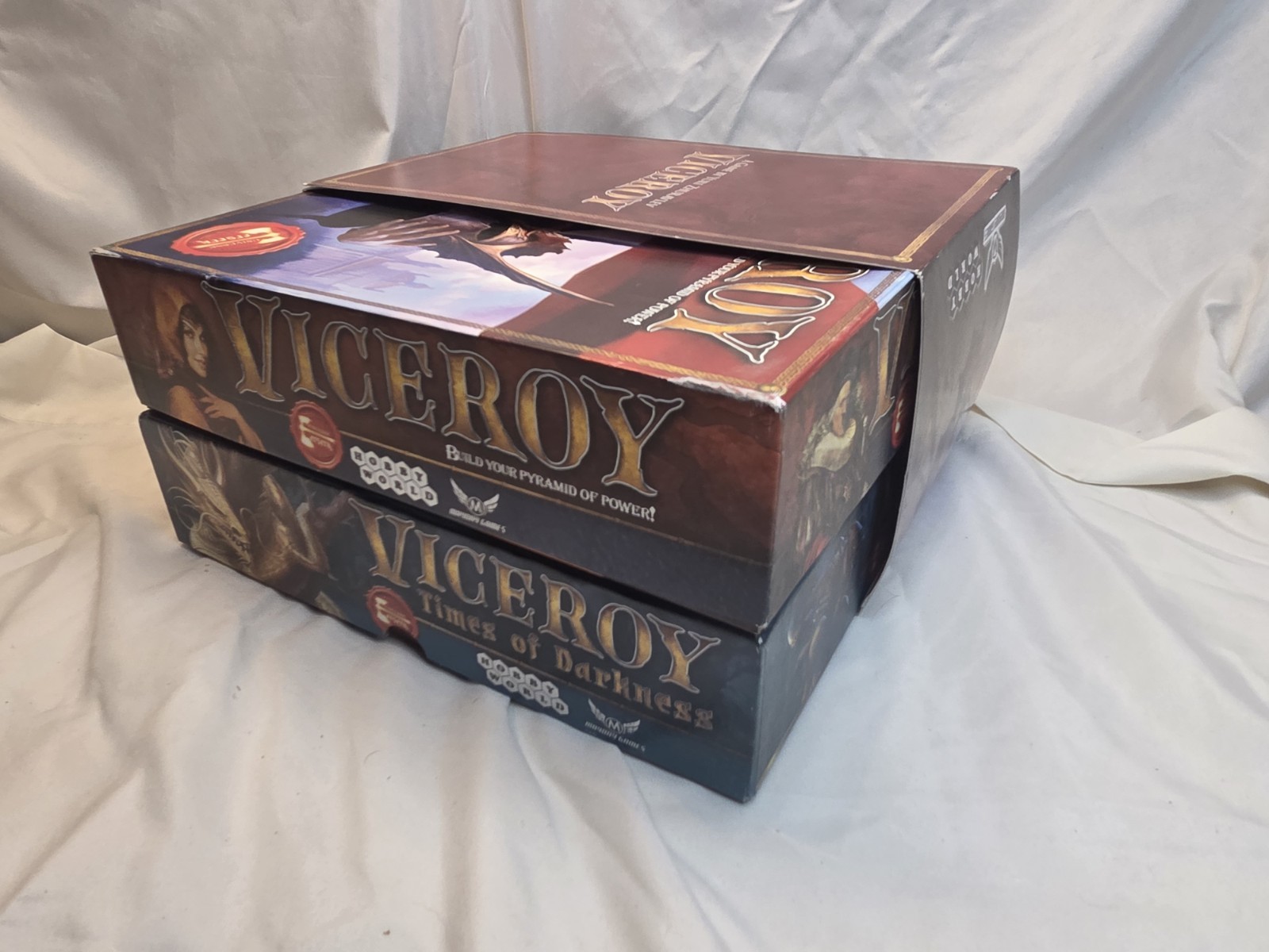 Viceroy Times of Darkness Expansion VG Cond, Strategy Board Game Complete w/gems