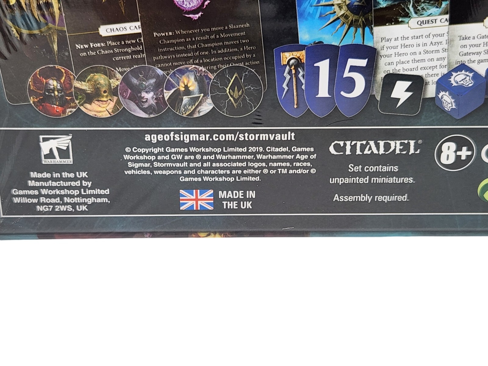 Warhammer Stormvault Age Of Sigmar Fantasy Adventure Board Game ~ Box Defects