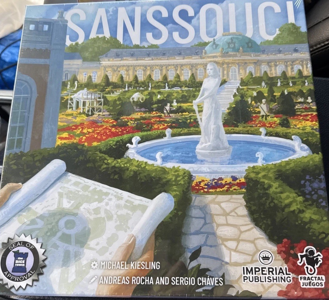 Sanssouci Board Game – 2013 Imperial Publishing – Brand New! With 2 Expansions