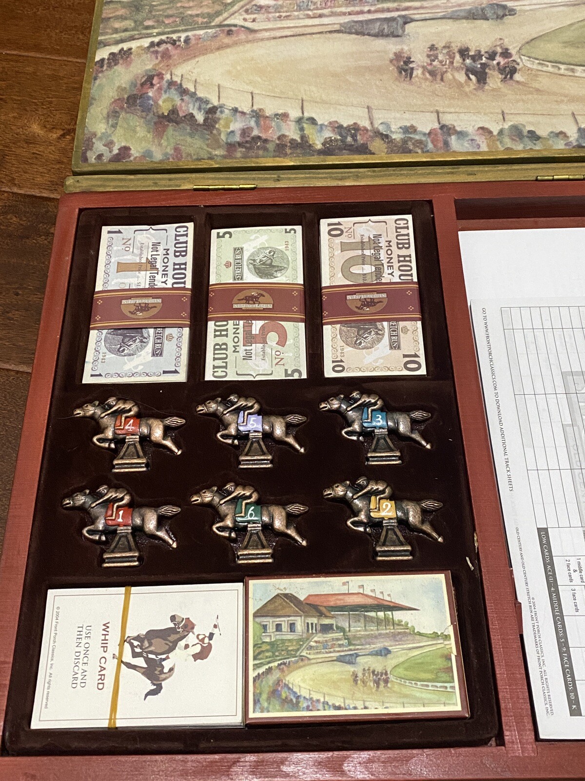 Tommy Bahama Branded Stretch Run Old Century Horse Racing Complete Board Game