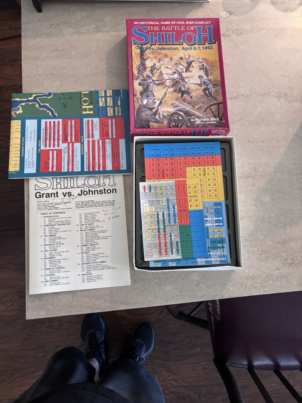 West End Games The Battle of Shiloh War Board Game Complete 2+ 12+ 1984