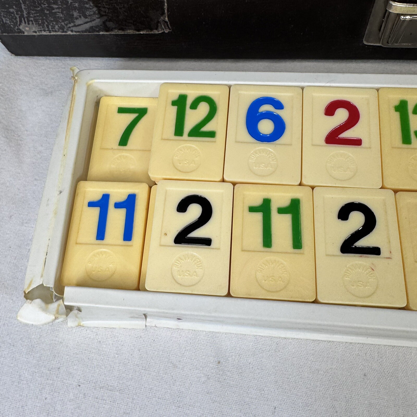 Vintage 70’s RUMMIFUN Tile Game – 1970s James Industries w/ Case And Manual