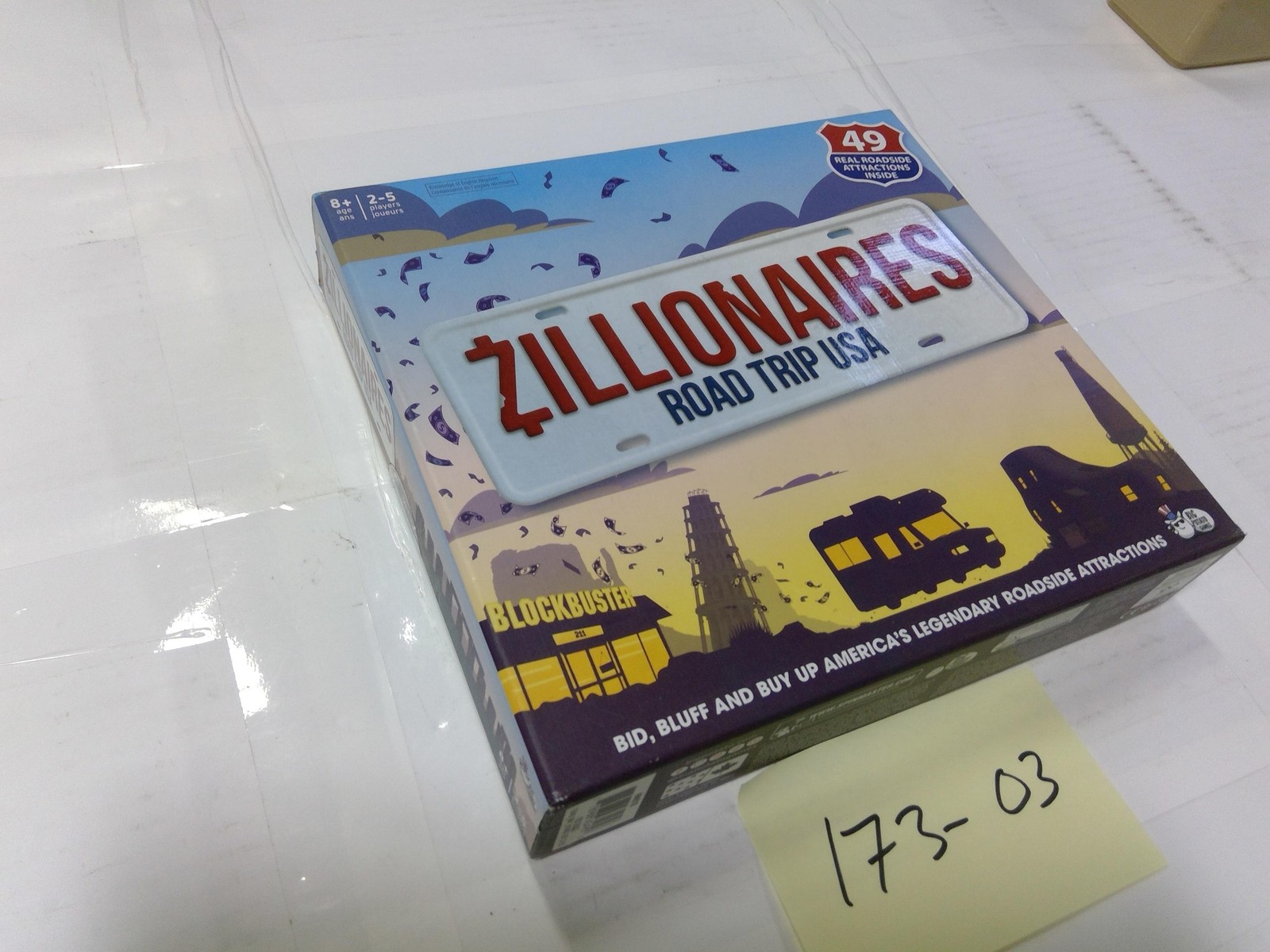 Big Potato Games Zillionaires Road Trip USA Board Game 2-5 Players 8+ New Sealed