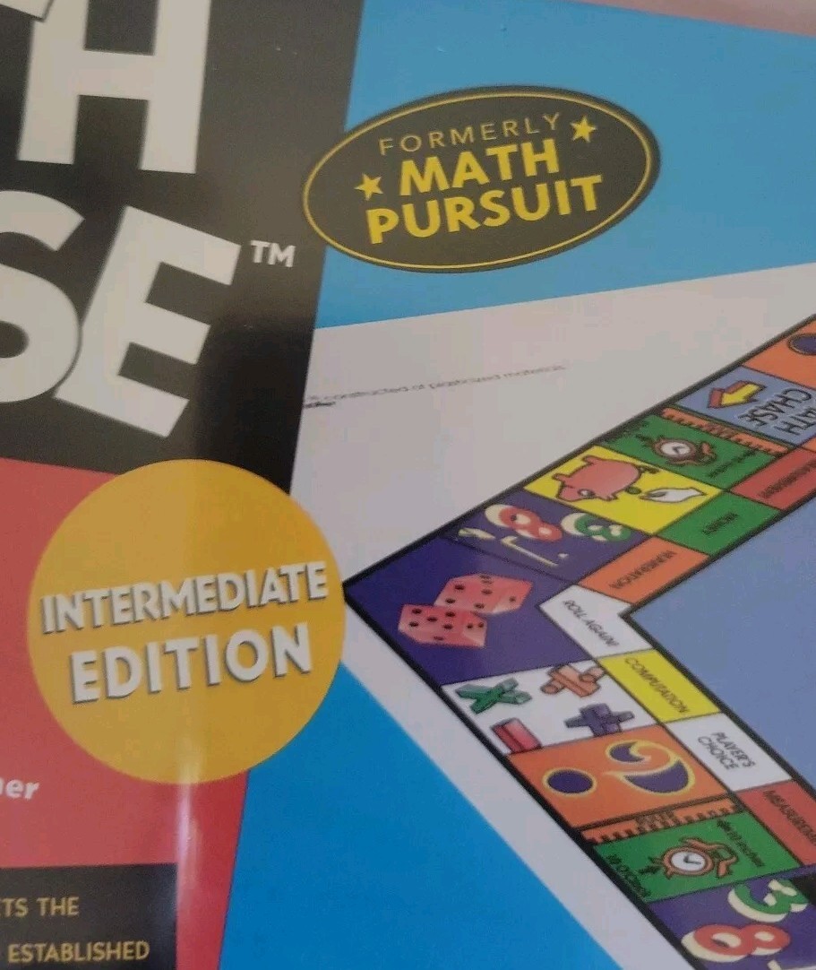 VTG NOS Math Chase Board Game Intermediate Edition By Scott Resources Homeschool