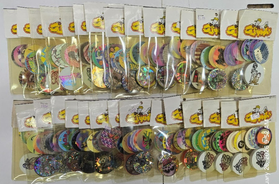 Vintage POG Milk Caps Slammerz Lot 20 Sealed Packs Made in USA 1 Slammer 4 Caps