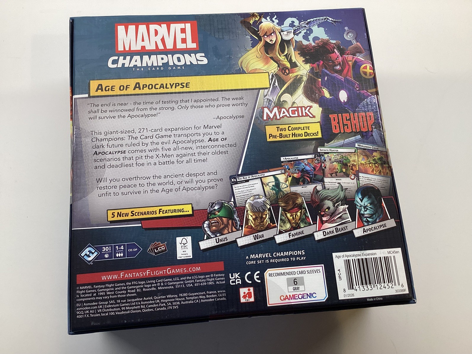 Marvel Champions Age of Apocalypse Expansion NEW Sealed LCG FFG X-Men MC45en