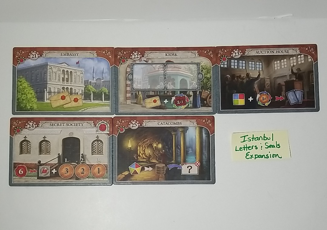 READ – ISTANBUL Base Board Game + Letters & Seals / Mocha & Basheesh Expansions