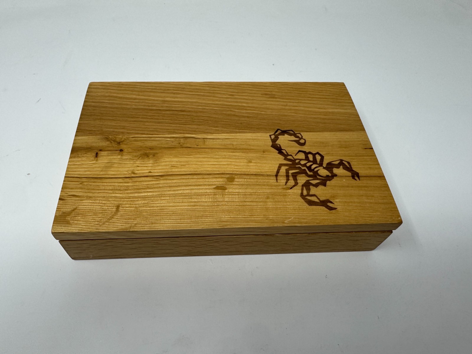 Domino Dominoes Von Pok Chang Double Six Red Black Dots Scorpion Wooden Box Vtg