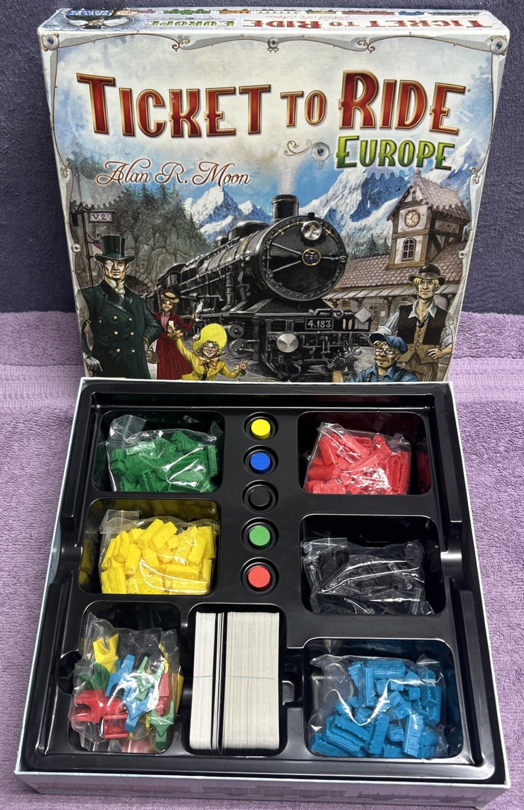 Ticket to Ride Europe Board Game | Alan R. Moon Days of Wonder | NEW Open Box