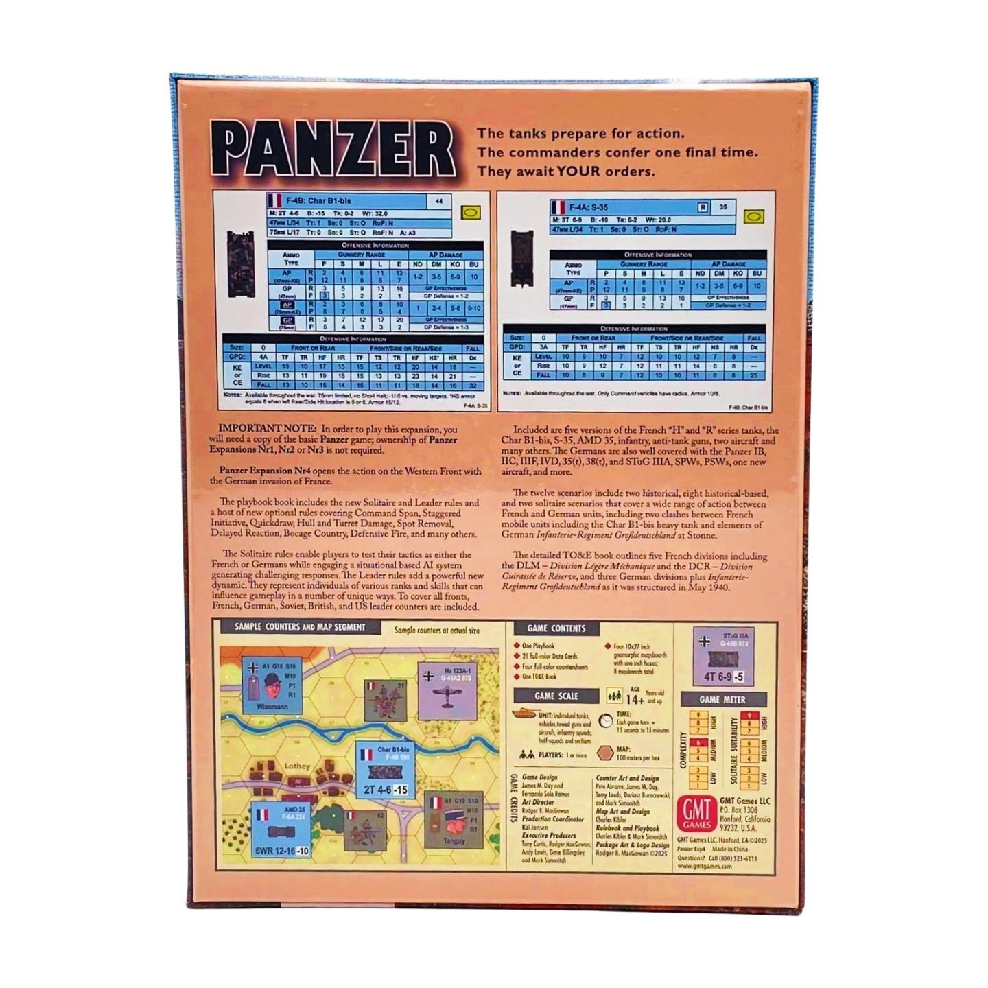 Panzer Expansion #4, 2nd Printing by GMT Games – SEALED