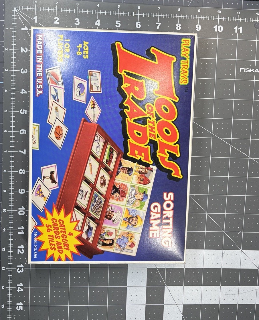 Vtg 1997 Tools Of The Trade Sorting Game Play Trays 1-2 Plyr 4-8yo Complete USA