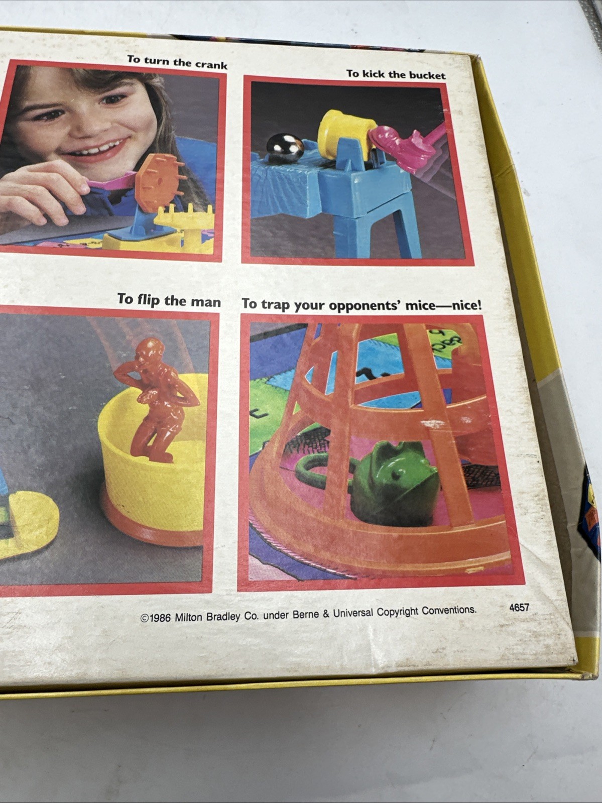 Vntg MOUSE TRAP Board Game by Milton Bradley 1986 Untested READ Description