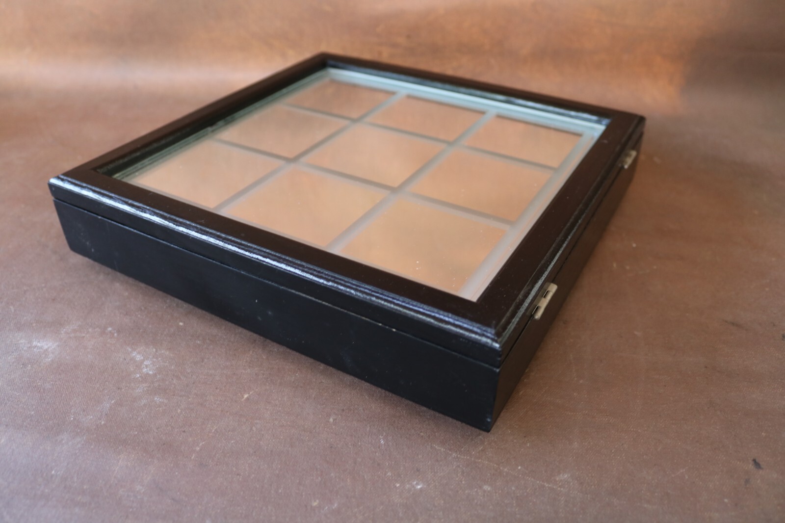 Tic-Tac-Toe Board Game featuring acrylic tokens with a storage mirrored board