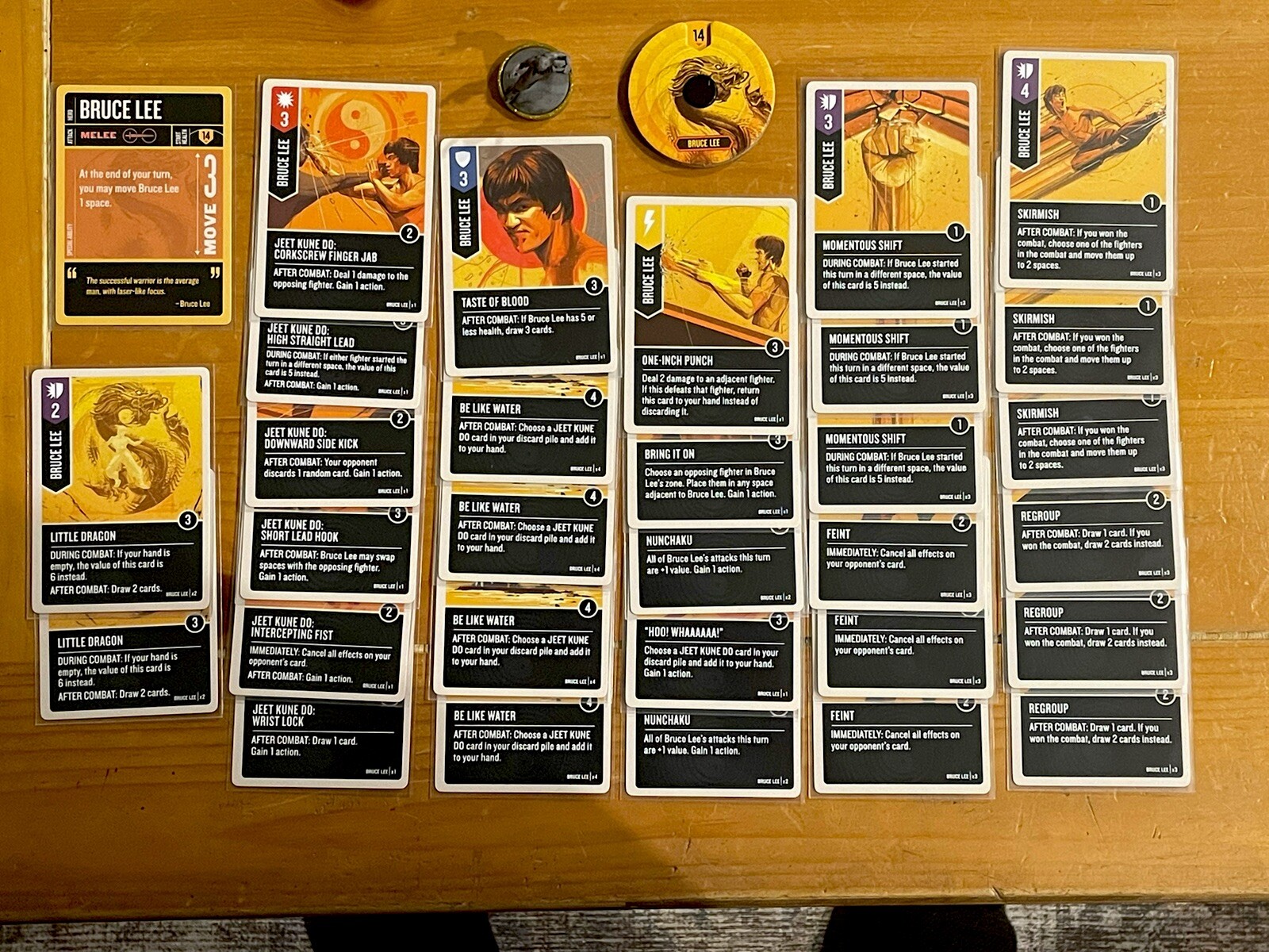Unmatched Bruce Lee (Sleeved, Complete) Restoration Games, Mondo Games