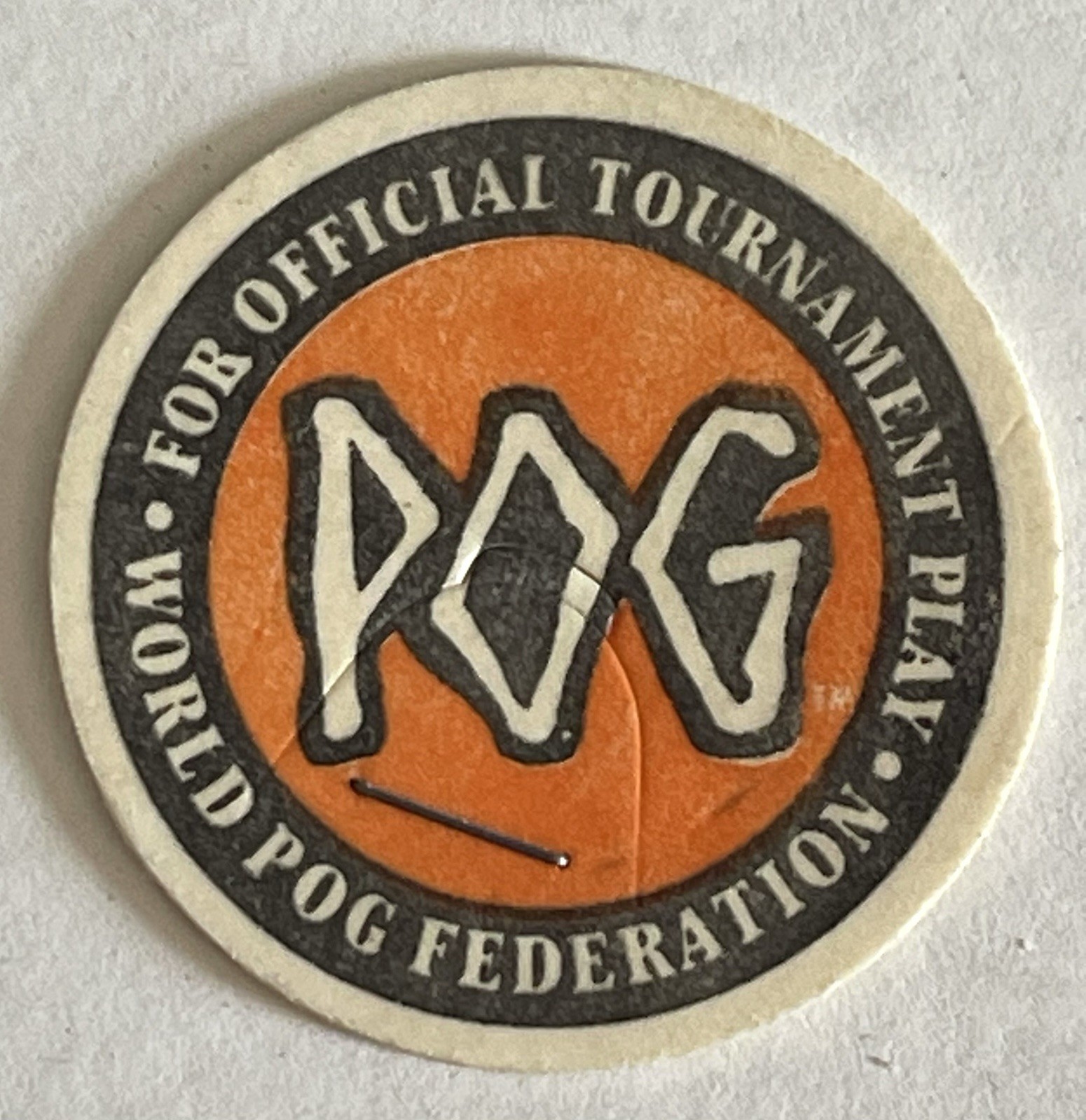 Vintage World POG Federation Official Tournament Lot of 15 POG Caps Five Colors