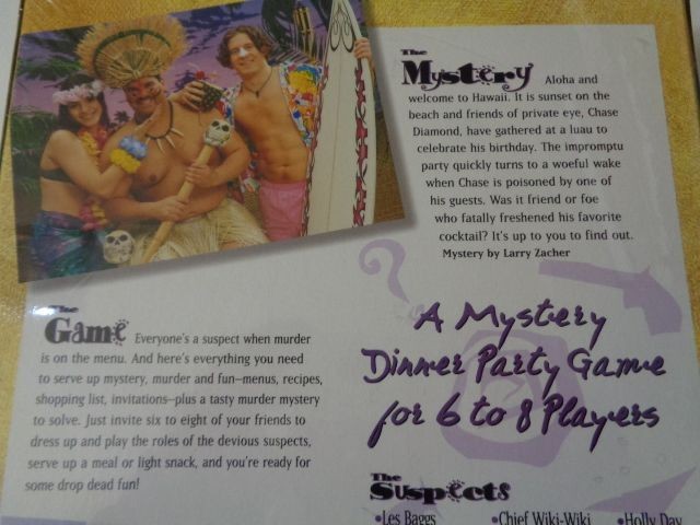 Murder Mystery Party Lethal Luau Dinner Game Bepuzzled 2003 NEW Sealed
