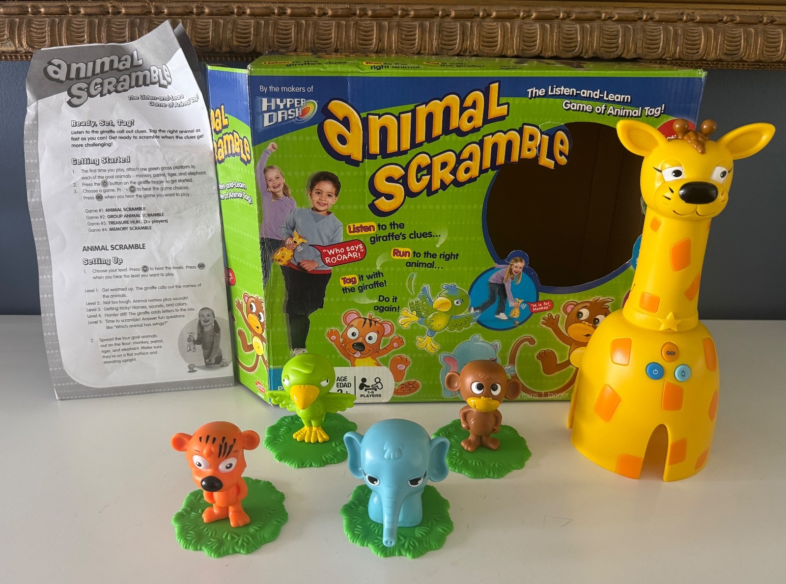 RARE Animal Scramble Hyper Dash Interactive Preschool Tag Game 100% COMPLETE!