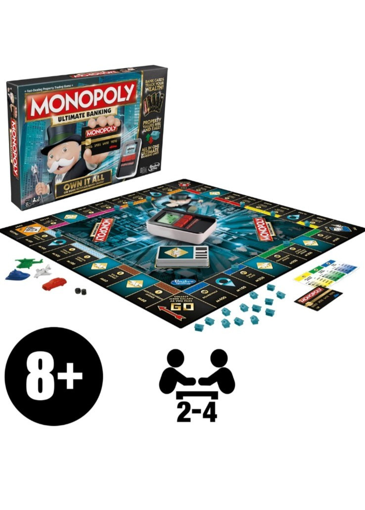 Monopoly Electronic Banking Edition Board Game 2016 Complete Credit Card Works