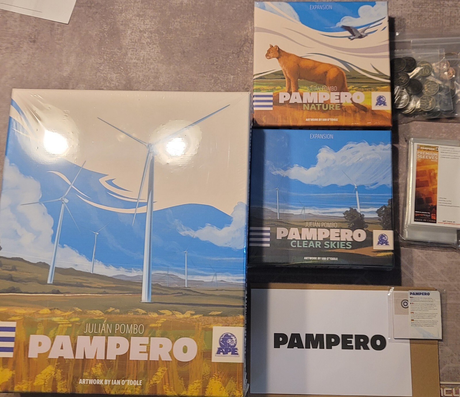 Pampero KS edition with Clear Skies and Nature Expansions + coins and sleeves!!