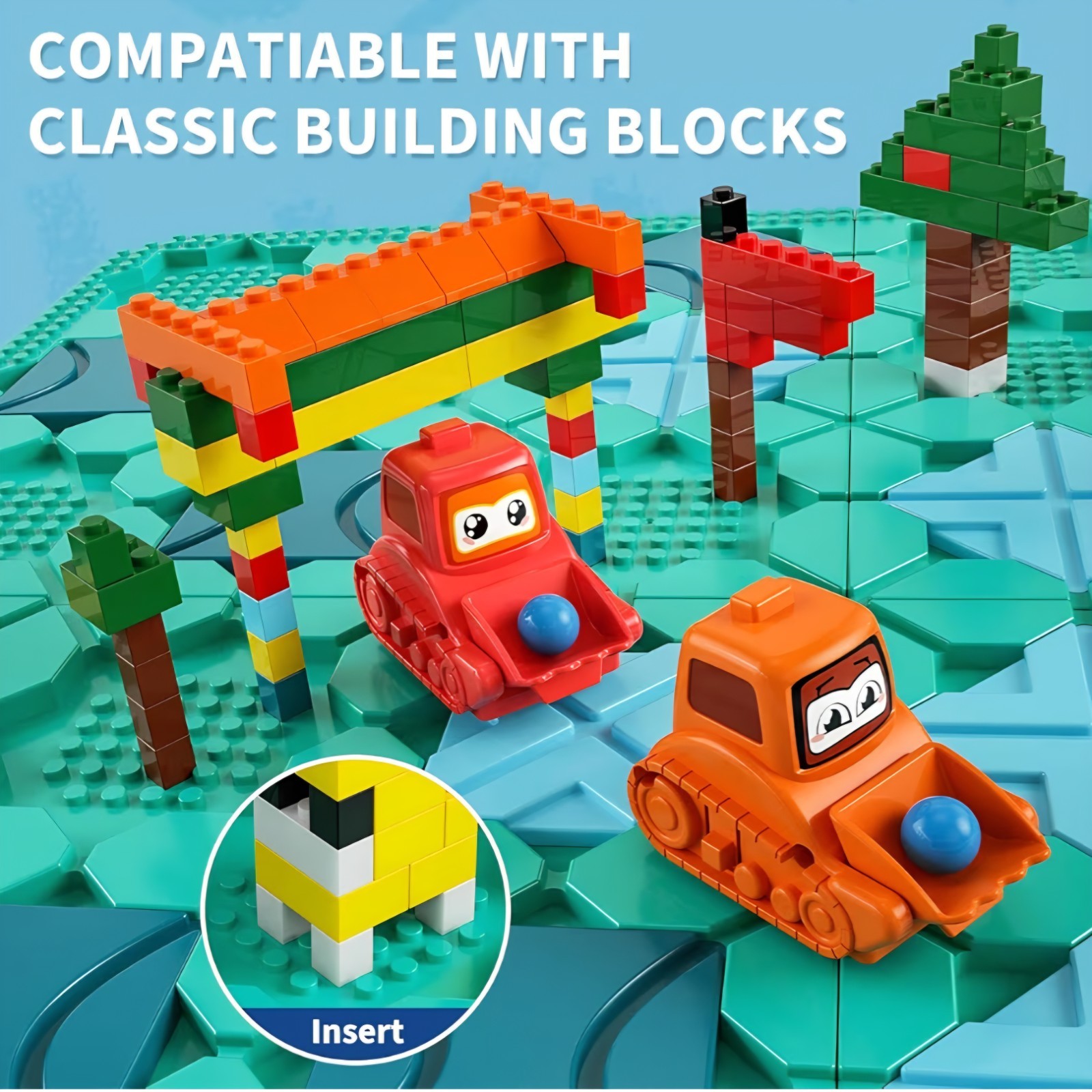 Logical Road Builder Games STEM Family Board Game, Large Educational Smart Brain