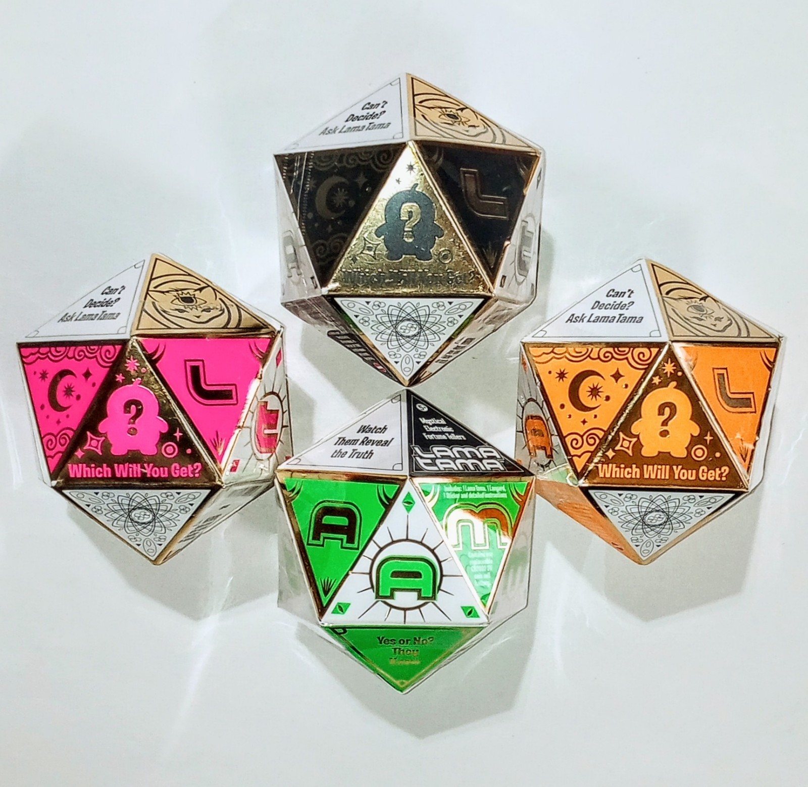 LOT OF (4) Blind Box NSI Lama Tama Electronic Fortune Telling Game