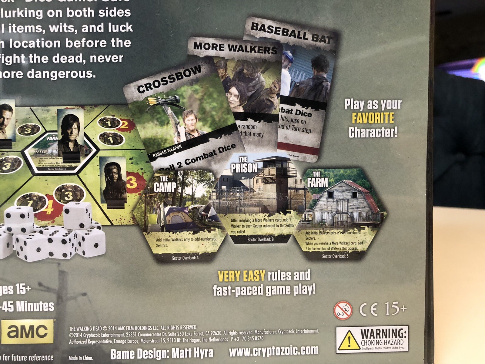 AMC The Walking Dead Don’t Look Back Dice Board Game
