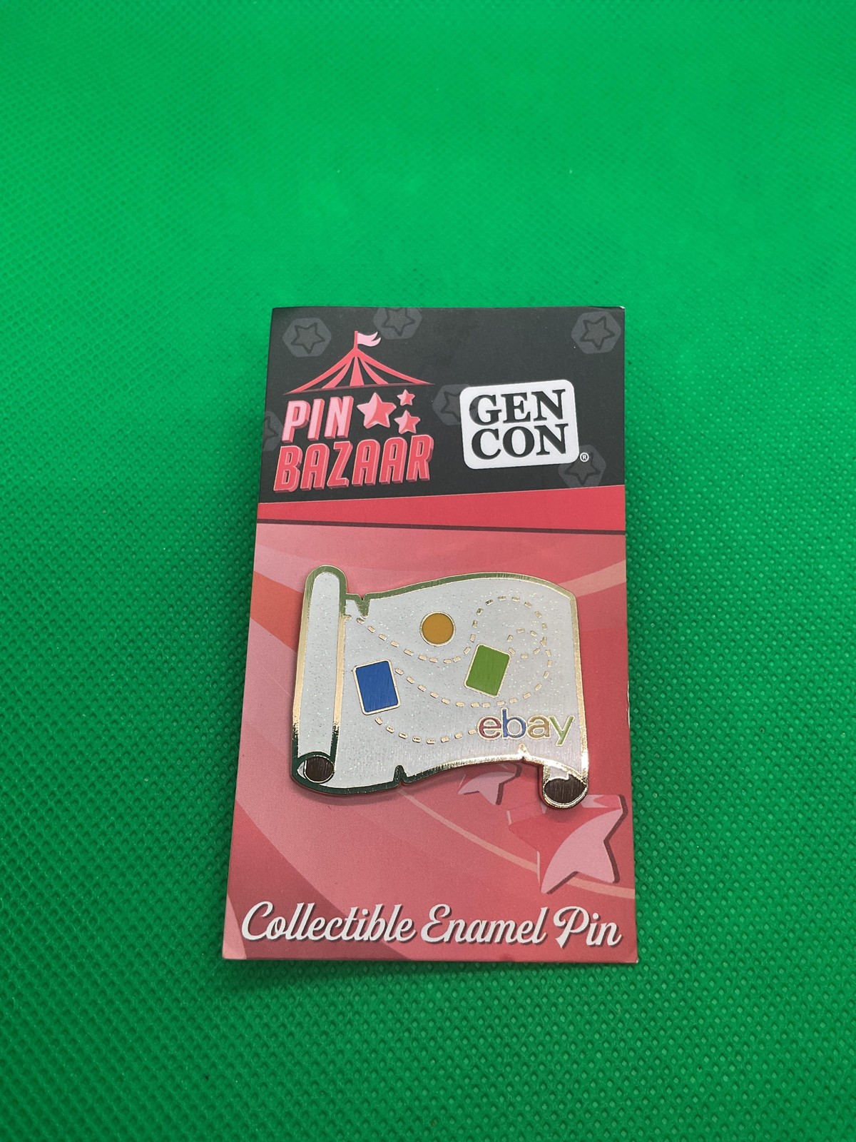 Pin Bazaar Gen Con Collectible Enamel Pin One Size White Gold EBay Logo 2024