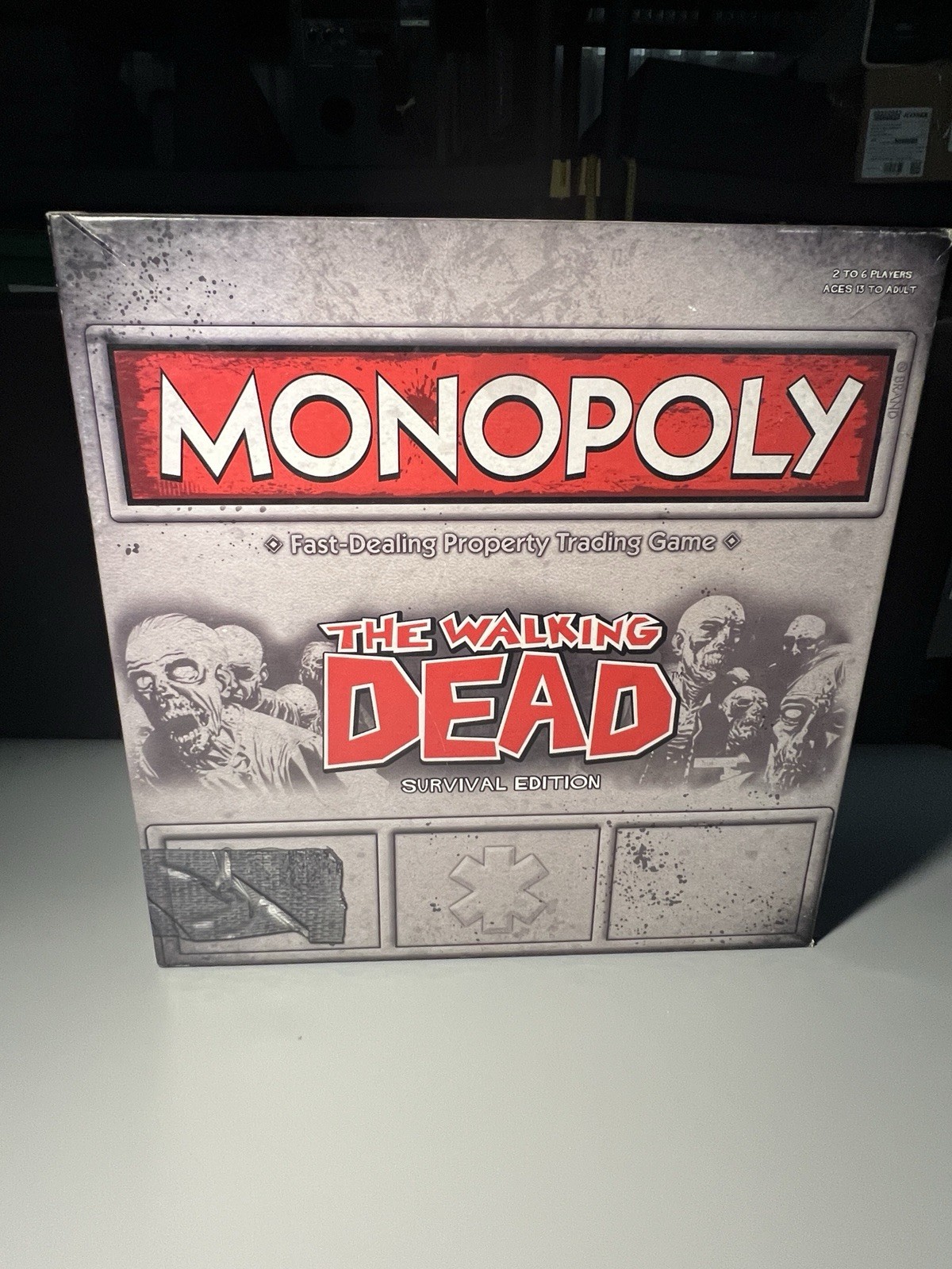 Monopoly The Walking Dead Survival Edition (2013) Board Game – 100% Complete!