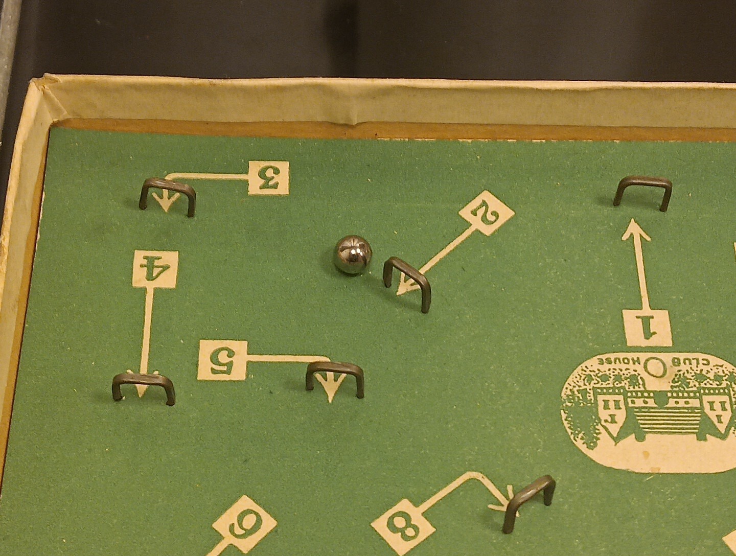 Vintage 1930 Wicket Golf Dexterity Game Neville C. Seymour Complete with Ball