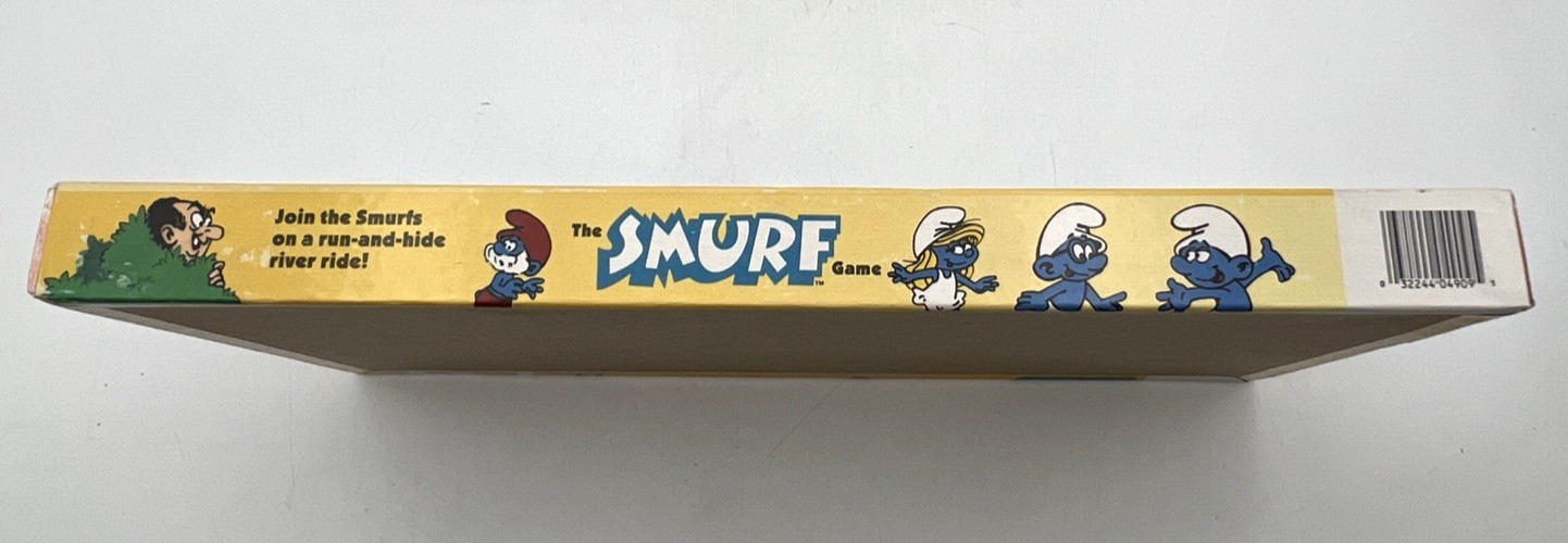 1988 THE SMURF GAME BY MB MILTON BRADLEY BOARD GAME RUN & HIDE RIVER SIDE SEALED