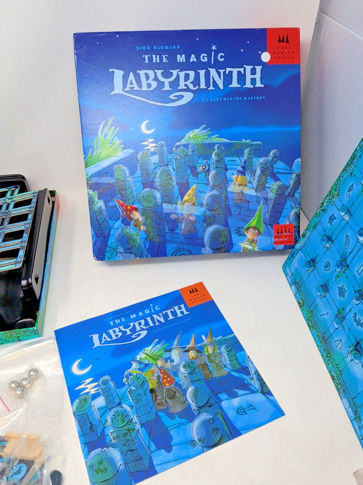The Magic Labyrinth Game COMPLETE Drei Magier 2016 Maze Marbles Fantasy
