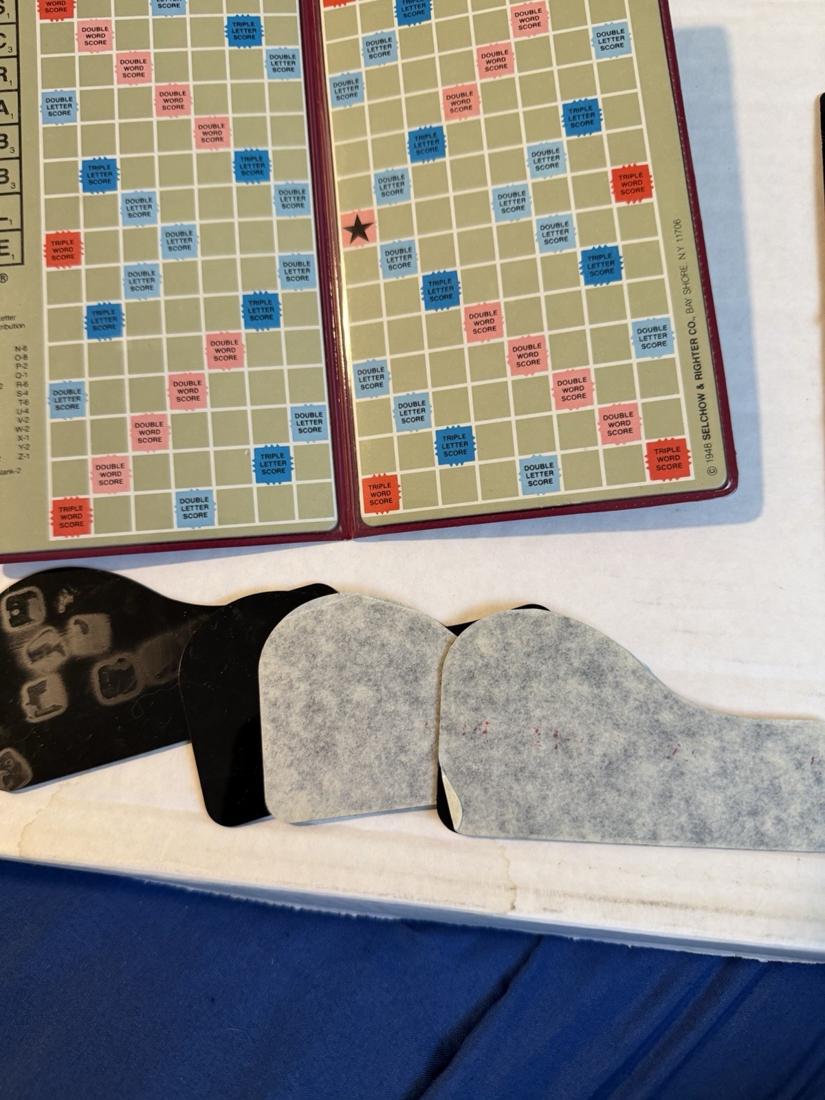 Scrabble Crossword Game Pocket Edition Travel Size 1978 Complete W/Box, Used