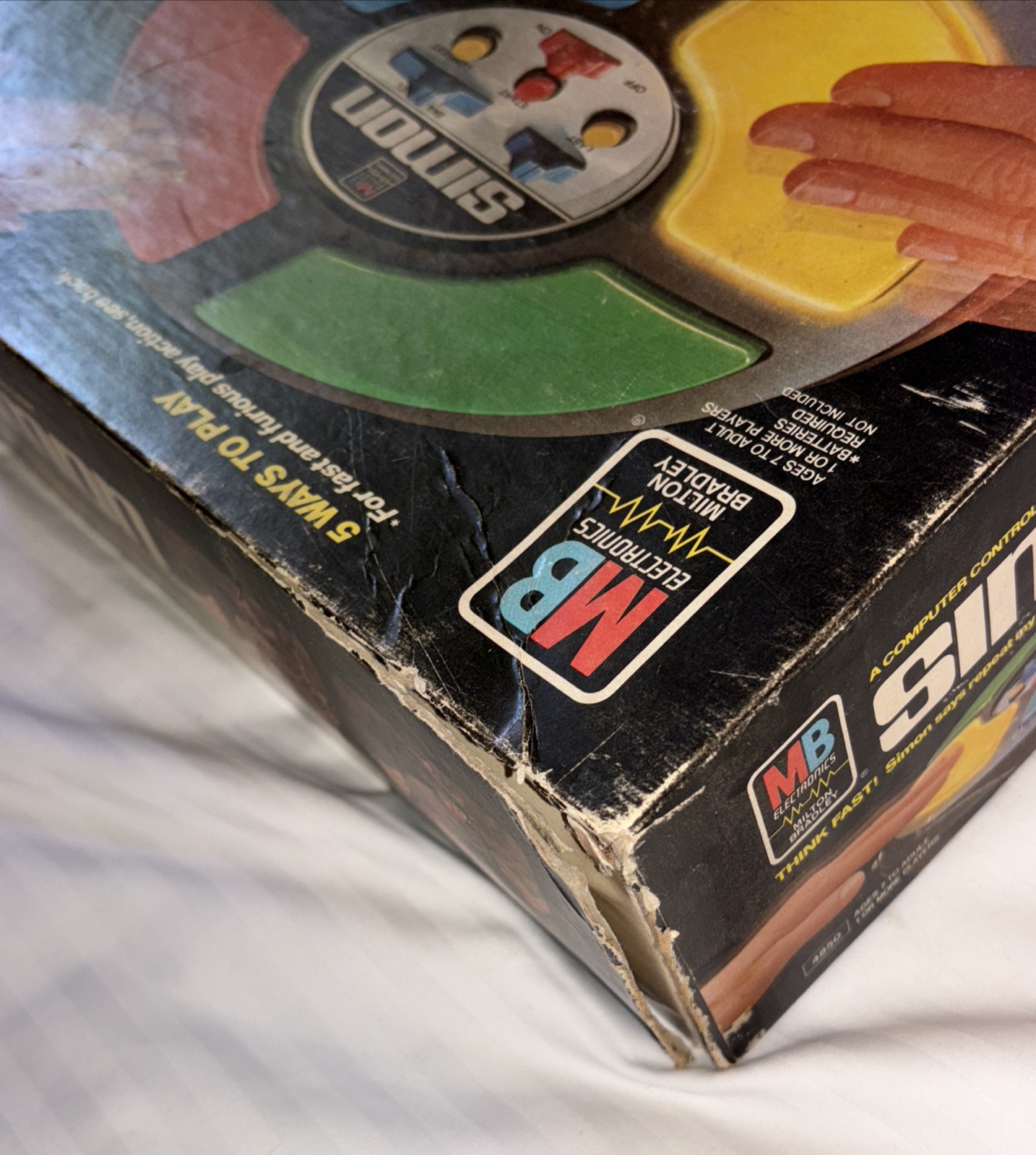 Vintage 1978 Simon Electronic Game by Milton Bradley, 4850, Works w/original Box
